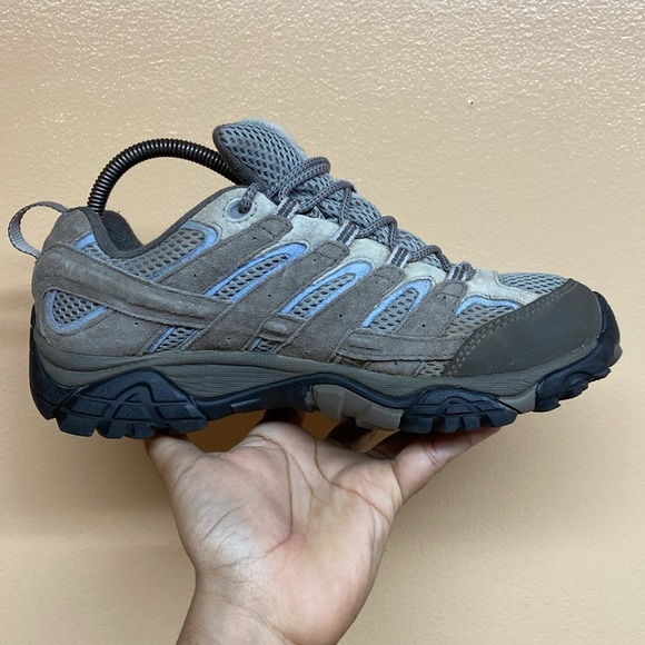 Merrell Moab 2 Falcon Vent Hiking Sneakers “Gray Light Blue” - Picture 12 of 16